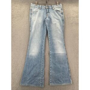 Vintage GAP Ultra Low Rise Flare Jeans Women 6 Long (Fits 33x34) Denim Stretch